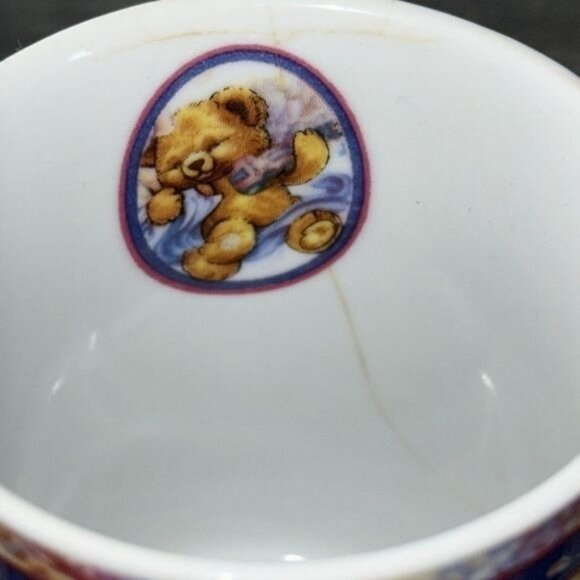 Vintage "Bless Children" Teddy Bear Mug 4" Ceramic - Picture 2 of 8
